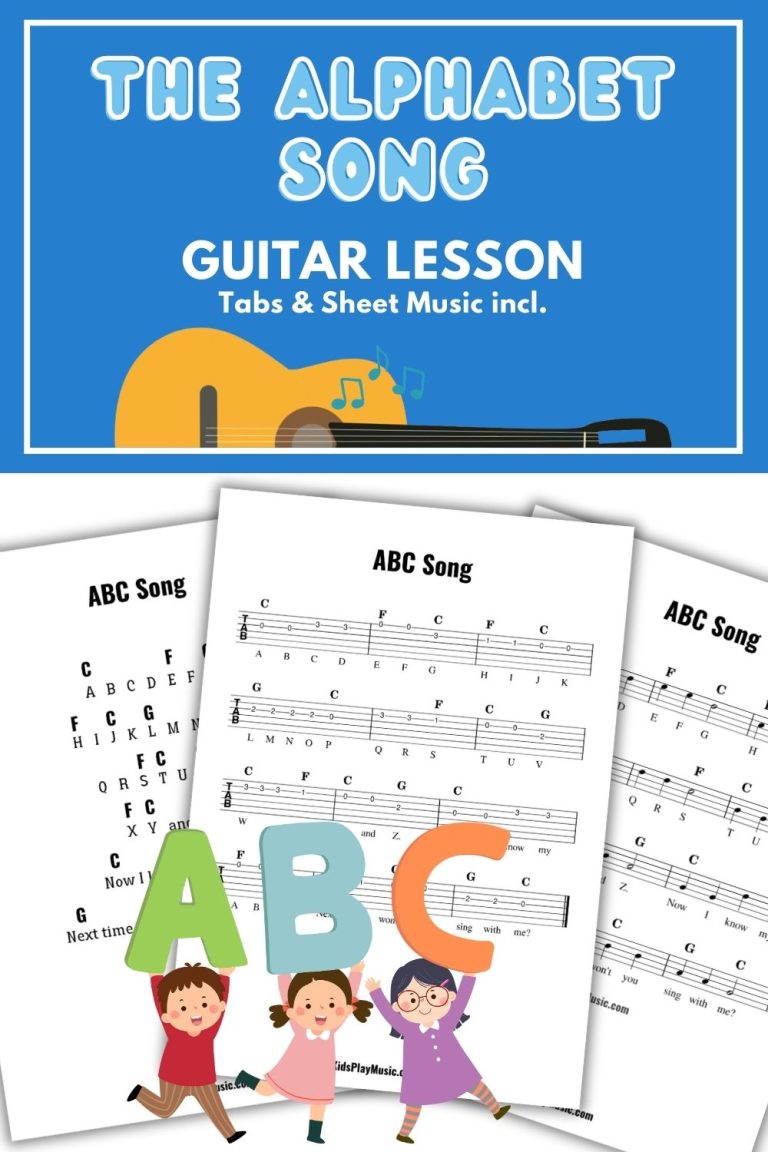 ABC Song - Chords, Tabs and Sheet Music - KidsPlayMusic