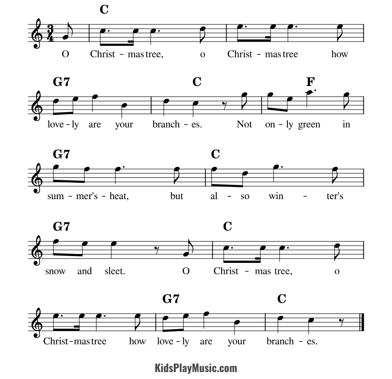 O Christmas Tree - Piano Sheet Music