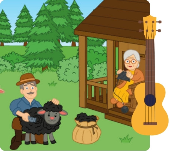 baa baa black sheep ukulele