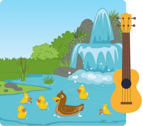 five little ducks ukulele