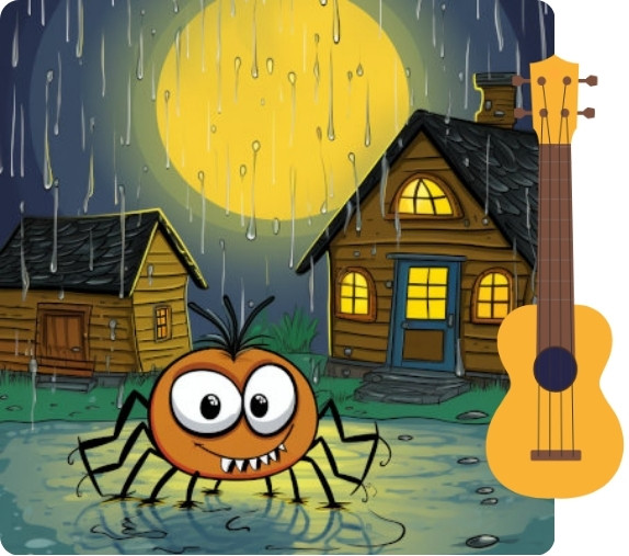 itsy bitsy spider ukulele