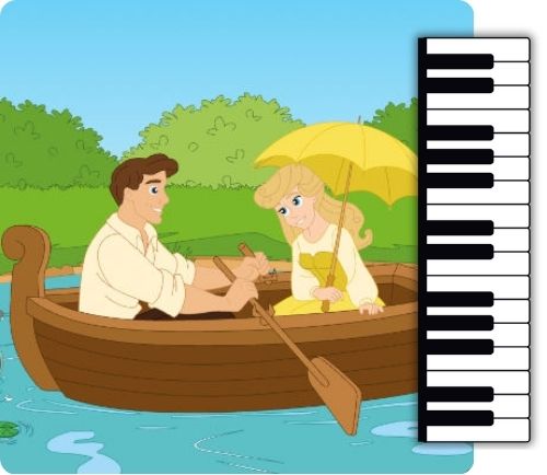 row row row your boat piano