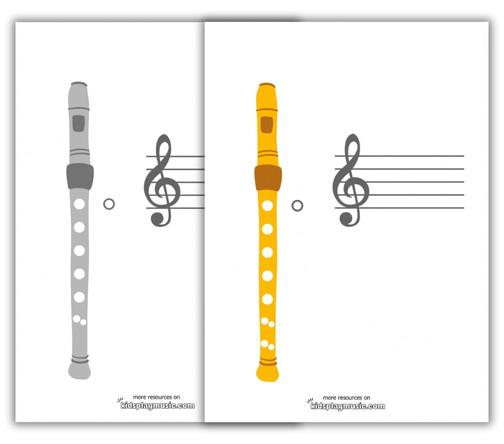 Printable Blank Recorder Finger Chart