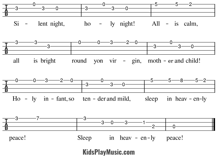 Silent Night - Ukulele Tabs