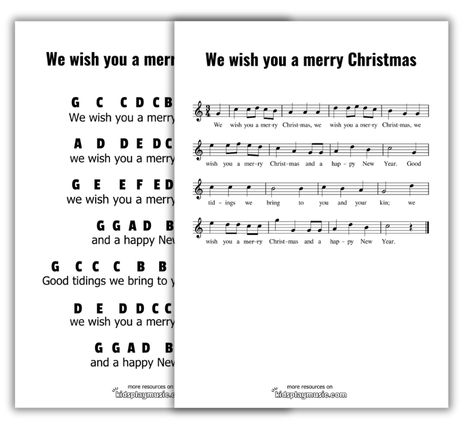 We wish you a Merry Christmas - Piano Free PDF Downloads