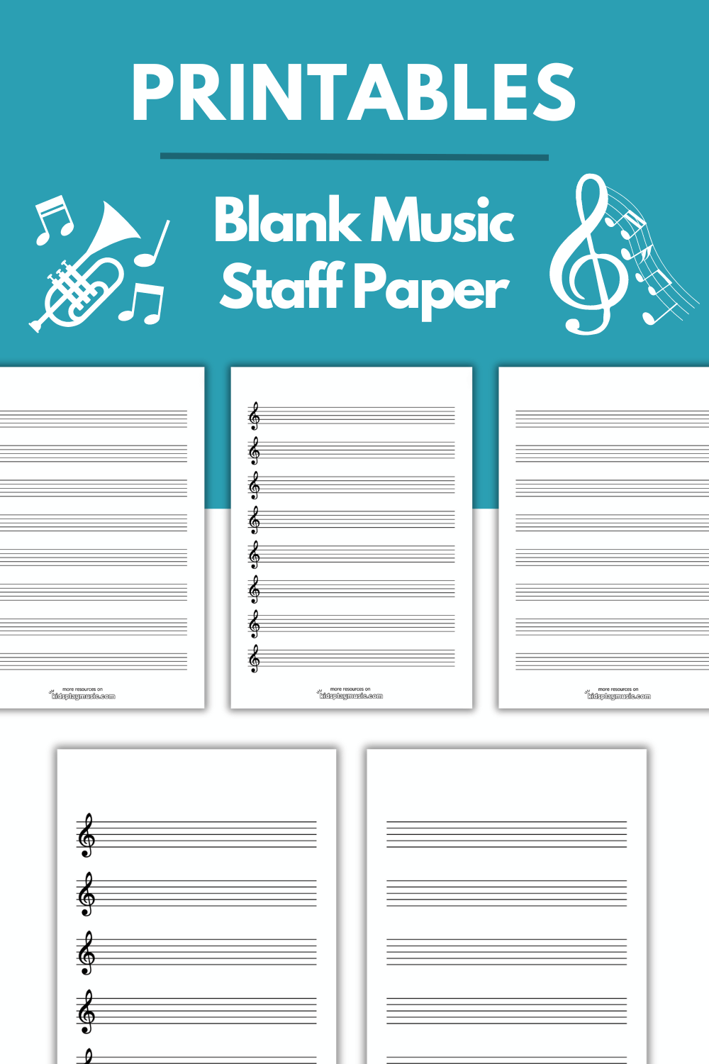 Blank Music Staff Paper Printable