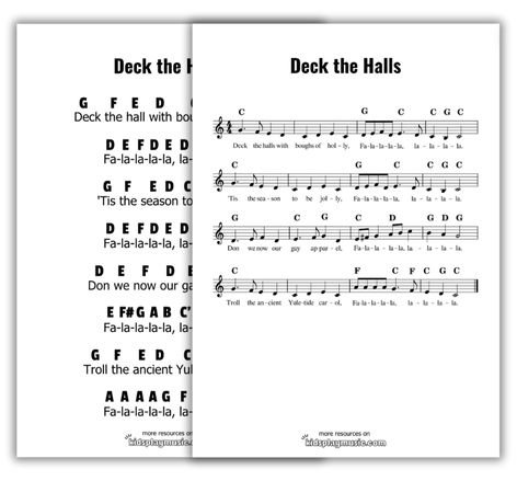 Deck the Halls - Piano Free PDF