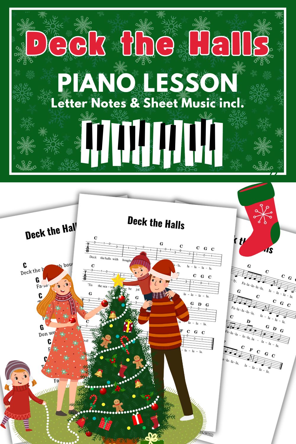 Deck the Halls Piano how to play