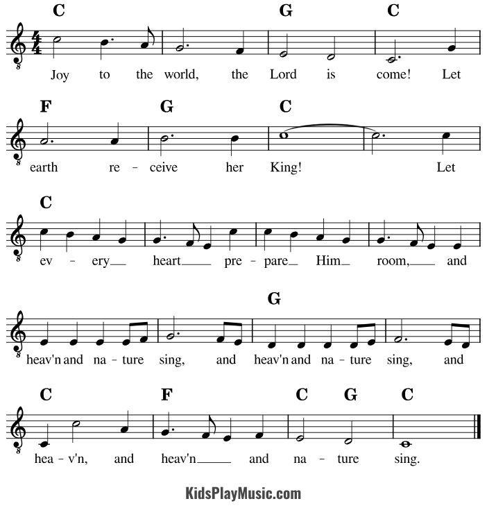 Joy to the World - Guitar Sheet Music