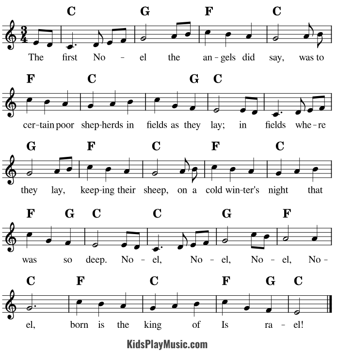 The First Noel - Piano Sheet Music